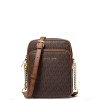 Michael Kors Jet Set Travel Medium Logo Crossbody Brownaa