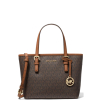 Michael Kors Jet Set Travel Extra Small Logo Top Zip Tote Bag Brown