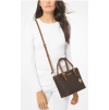 Michael Kors Jet Set Travel Extra Small Logo Top Zip Tote Bag Brownperson