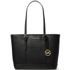 Michael Kors Jet Set Travel Small Saffiano Leather Top Zip Tote Bag Blacka2
