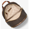 Michael Kors Rhea Medium Signature Logo Backpack Brownb