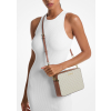 Michael Kors Jet Set Large Printed Logo Crossbody Bag Vanilla 32