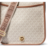 Michael Kors Luisa Large Signature Logo Messenger Bag Vanilla Luggage2234