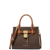 Michael Kors Hamilton Small Logo Satchel Browna22