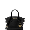 Michael Kors Avril Extra Small Leather and Suede Satchel Blacka2