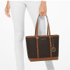 Michael Kors Jet Set Travel Small Logo Top Zip Tote Bag Brownd6