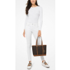 Michael Kors Jet Set Travel Small Logo Top Zip Tote Bag Brownd