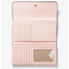 Michael Kors Jet Set Large Signature Logo Tri Fold Wallet Powder Blush Multib