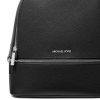 Michael Kors Batoh Rhea Medium Pebbled Leather Backpack Black Silver22