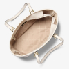 Michael Kors Kabelka Jet Set Travel Small Logo Top Zip Tote Bag Light Cream Multib