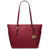 Michael Kors Kabelka Charlotte Large Saffiano Leather Top Zip Tote Bag Cherryaa