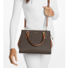 Michael Kors Marilyn Medium Signature Logo Convertible Satchel Brownce