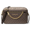 Michael Kors Jet Set Large Metallic Signature Logo Crossbody Bage