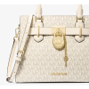 Michael Kors Hamilton Small Logo Satchel Light Cream Multif