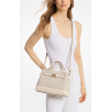 Michael Kors Reed Small Signature Logo Satchel Light Cream Multic