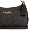 COACH Kabelka Teri Mini Crossbody Bag In Signature Canvas Gold Walnut Blackax