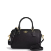 Coach crossgrain leather Rowan Gold Black