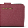 Michael Kors Medium Crossgrain Leather Wallet Cherryg