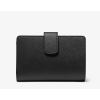 Michael Kors Peněženka Medium Crossgrain Leather Wallet Blackc