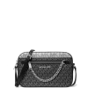 Michael Kors Jet Set Large Signature Logo Crossbody Bag Blacka