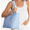 Michael Kors Jet Set Large Printed Signature Logo Tote Bag Light Skybg