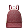 Michael Kors Rhea Medium Metallic Signature Logo Backpack Cherrykk