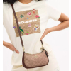 COACH Kabelka Teri Mini Crossbody Bag In Signature Canvas Gold Tan Brownga