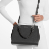 Michael Kors Marilyn Medium Saffiano Leather Satchel Blackh