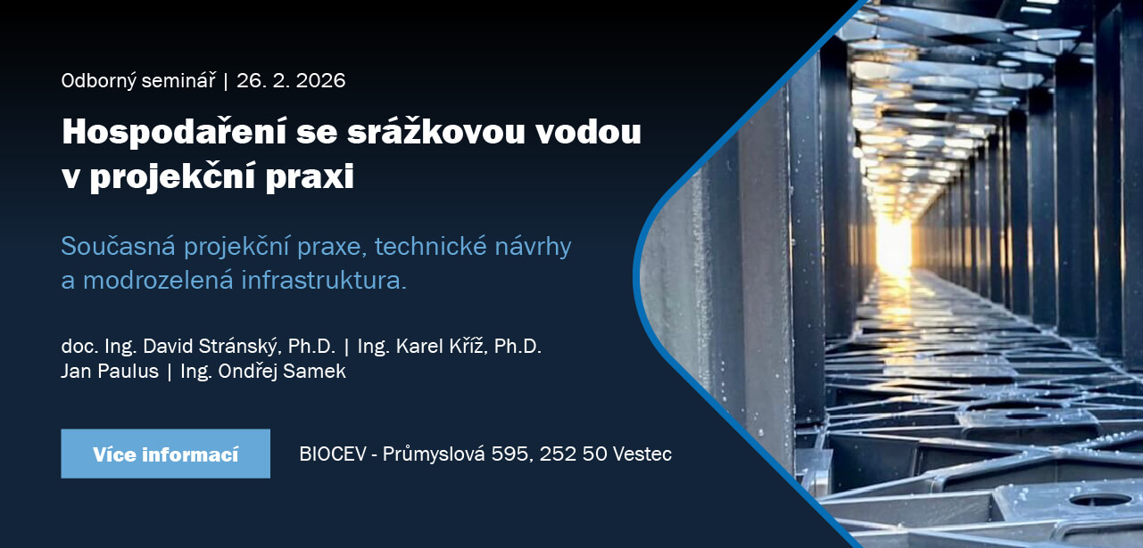 Odborný seminář - Hospodaření se srážkovou vodou v projekční praxi