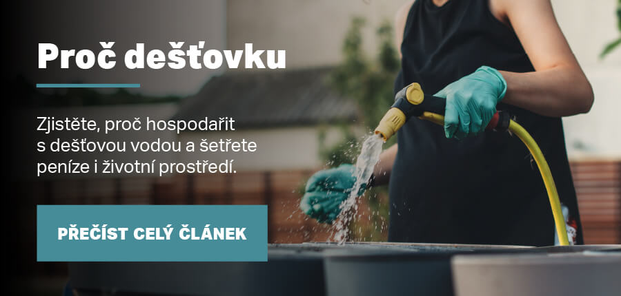 5 důvodů proč hospodařit s dešťovou vodou