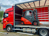 Nový vysokozdvižný vozík Linde H20D EVO v areálu Aquanix