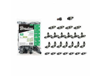 Sada spojek Bradas 16 mm s převlečnou matkou, 26 ks
