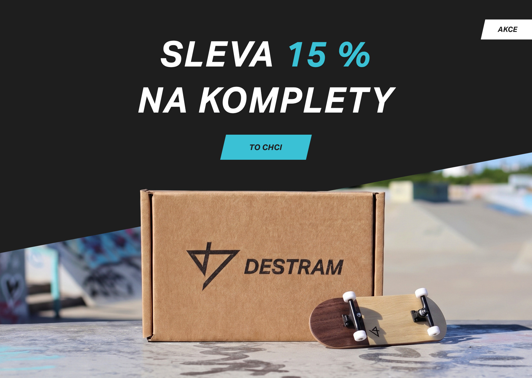 Sleva 15 % na dřevěný fingerboard komplet