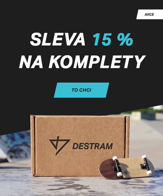 Sleva 15 % na dřevěný fingerboard komplet