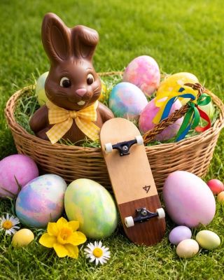 Letos zajíček nepřinesl jen vajíčka… 🥚🐰 ale taky DESTRAM fingerboard. Veselé Velikonoce! 🐣 #velikonoce #eastervibes...