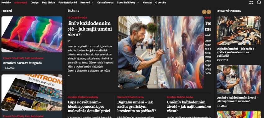 Magazín pro malování, kreslení a kreativní tvorbu