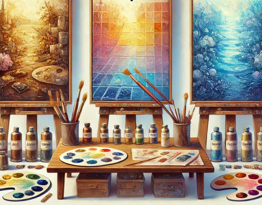 Jak si vybrat správné barvy - olejové, akrylové nebo akvarelové?