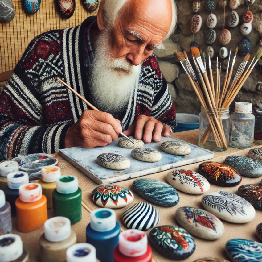 Jak zapojit seniory do malování kamínků - kreativní aktivity pro starší generace