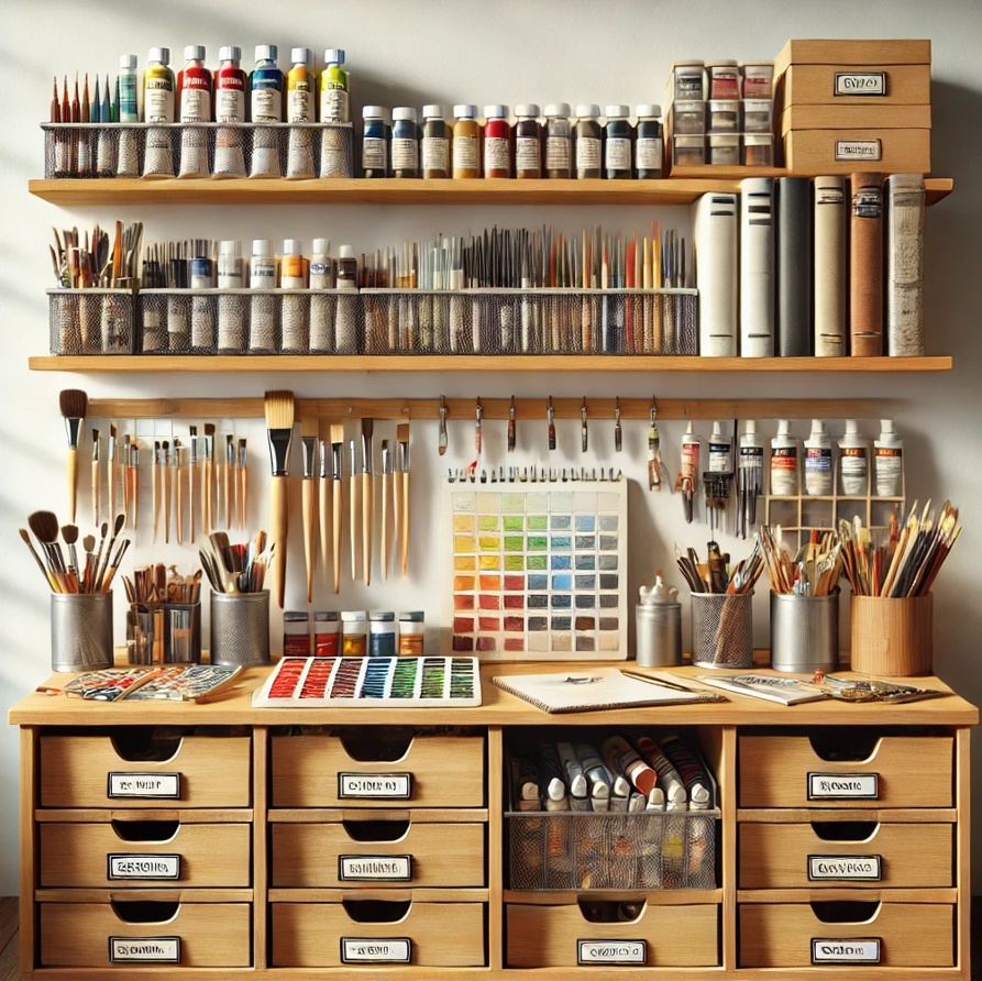 Jak správně skladovat výtvarné potřeby?
