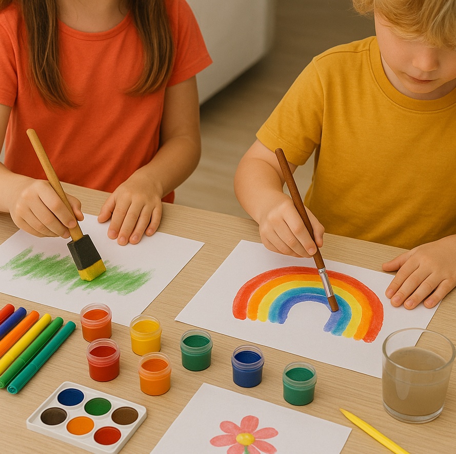 Výtvarné techniky vhodné pro děti do 10 let