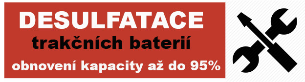 Desulfatace trakčních baterií