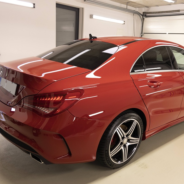 Mercedes Benz CLA - aplikace keramického povlaku, detailing interiéru