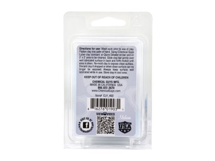 chemicalguys CLY 402 medium clay bar 100g 1
