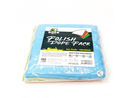 DopeFibers PolishDopePack 4pack 40x40cm leštící utěrka 4ks