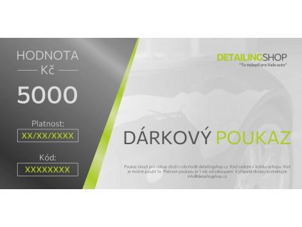 Darkovy poukaz DS 2021 5000 vzor