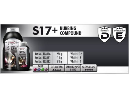 Scholl S17+ Rubbing Compound 5kg středně silná leštící pasta