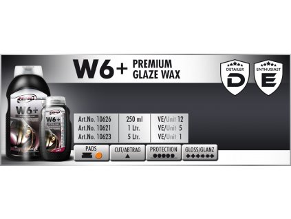 Scholl W6+ Premium Glaze Wax 250ml tekutý vosk