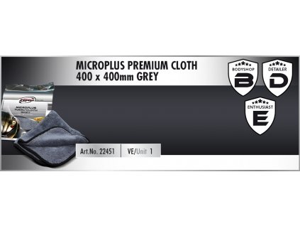 Scholl MicroPLUS Premium Cloth 40x40cm grey utěrka