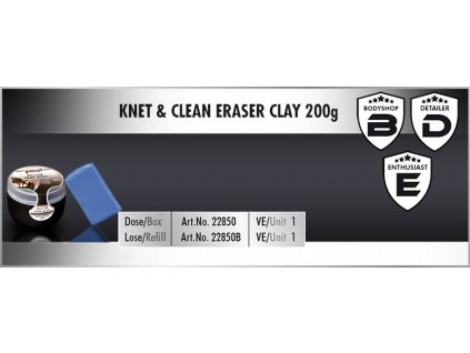 Scholl KNET&CLEAN Eraser Clay 200g blue Box univerzální clay