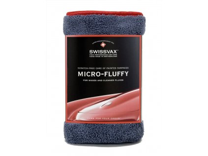 Swissvax Micro Fluffy antracit cerveny